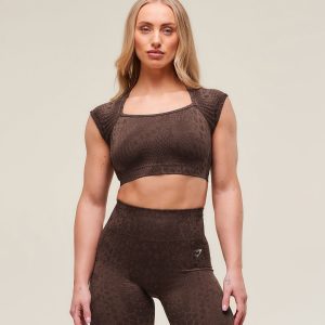 Adapt Animal X Whitney Seamless Crop Top B3B2H-979