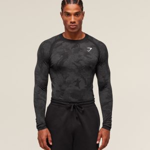 Geo Seamless Long Sleeve T-Shirt A5A2C-1049