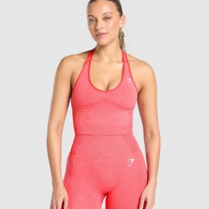 Vital Halter Neck Tank With Shelf B2C9L-986