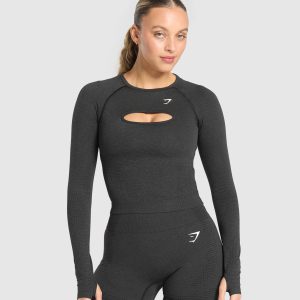 Vital Long Sleeve Cut Out Top B2C8O-840