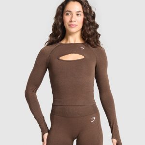 Vital Long Sleeve Cut Out Top B2C8O-843