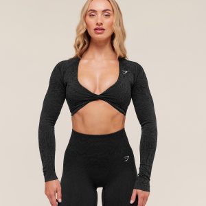 Adapt Animal Long Sleeve Crop Top B4C2Z-301