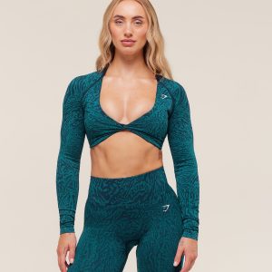 Adapt Animal Long Sleeve Crop Top B4C2Z-505