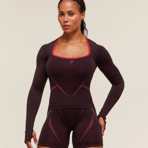 Apex Lift Seamless Long Sleeve Crop Top B3C7T-214