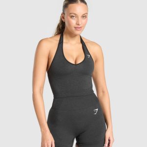 Vital Halter Neck Tank With Shelf B2C9L-215