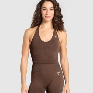 Vital Halter Neck Tank With Shelf B2C9L-220