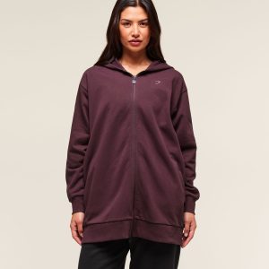Covered Longline Zip Up Hoodie B3B7B-620
