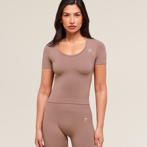 Everyday Seamless Tight Fit Crew Neck Tee B3B1O-909