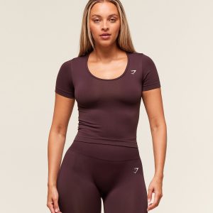 Everyday Seamless Tight Fit Crew Neck Tee B3B1O-298