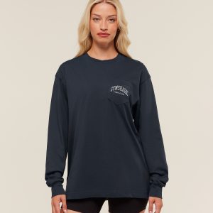 Collegiate Graphic Long Sleeve T-Shirt B4C8I-280