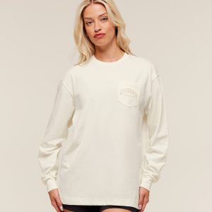 Collegiate Graphic Long Sleeve T-Shirt B4C8I-392