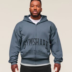 Collegiate Script Zip Up Hoodie A1C8R-1725
