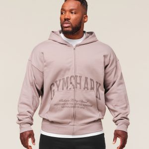 Collegiate Script Zip Up Hoodie A1C8R-1727