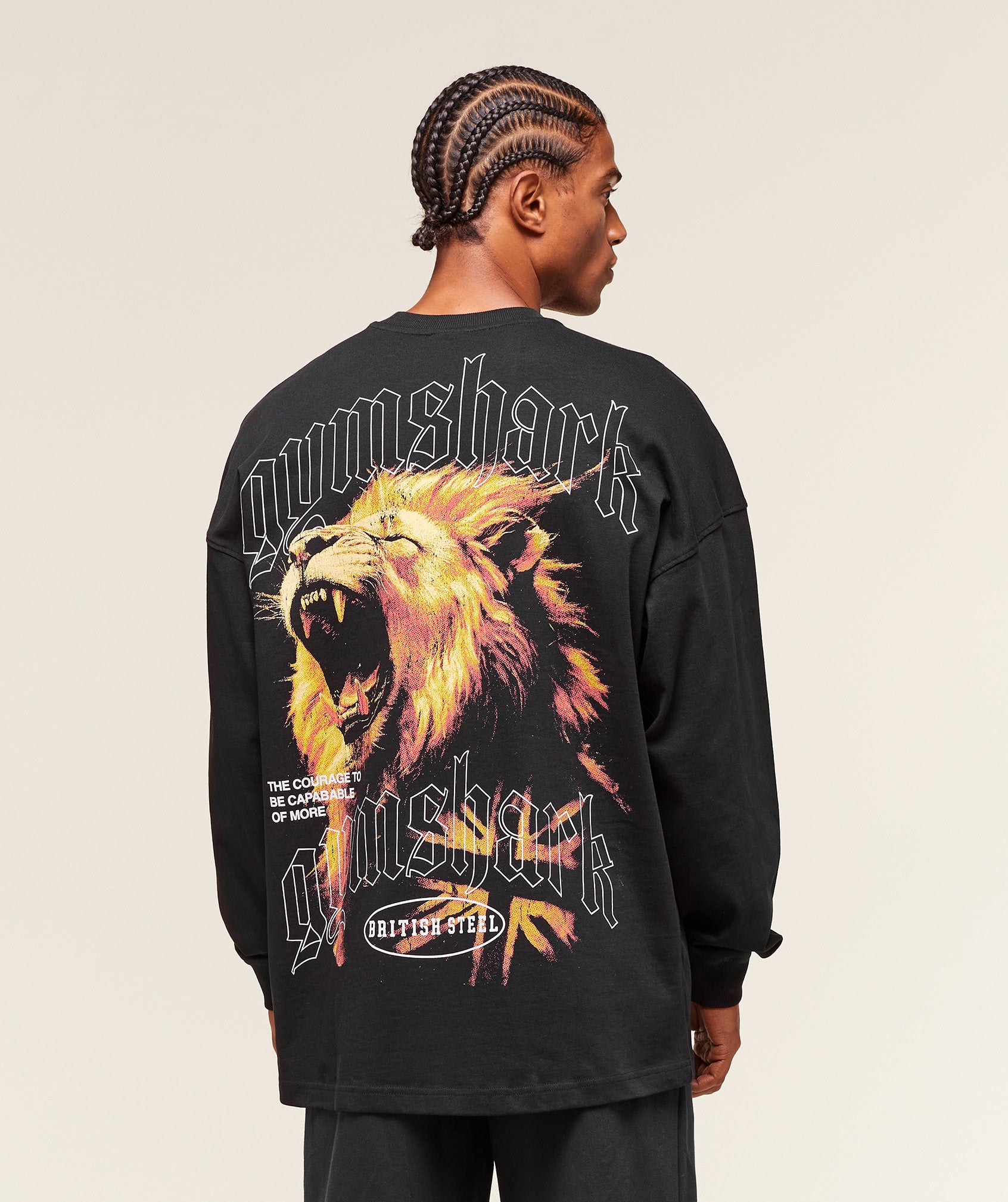 Lion Graphic Long Sleeve T-Shirt