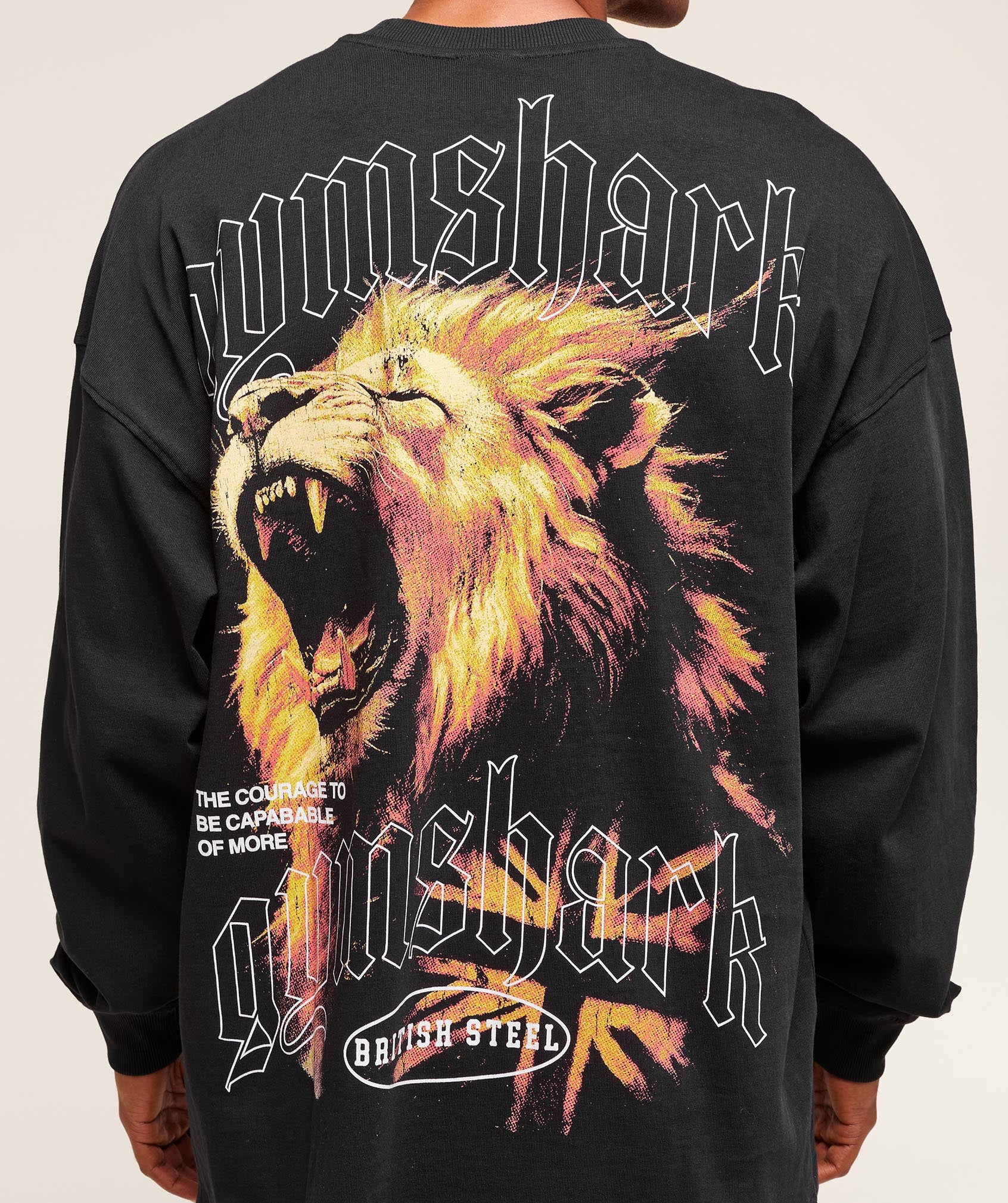 Lion Graphic Long Sleeve T-Shirt - Image 4