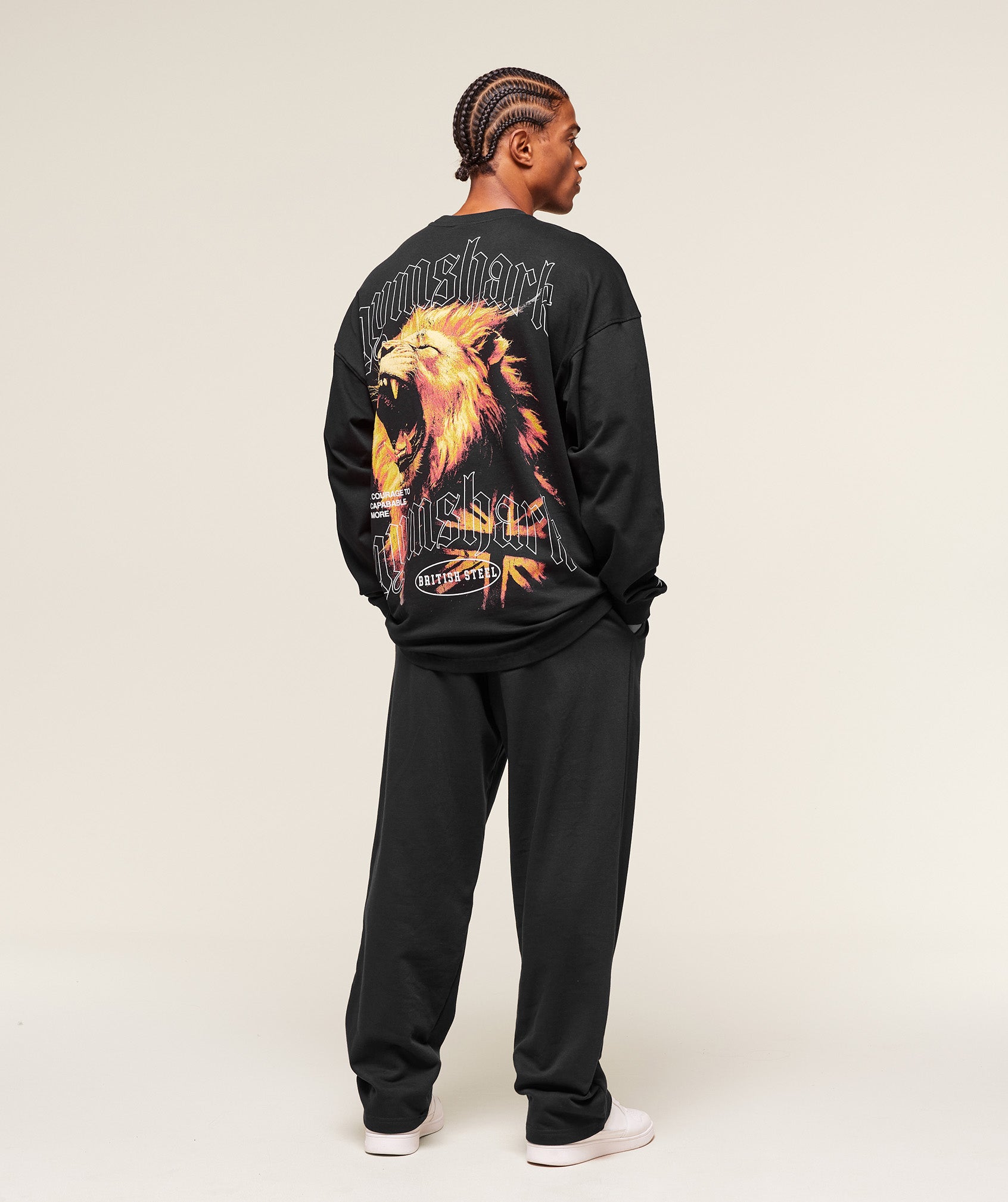 Lion Graphic Long Sleeve T-Shirt - Image 6