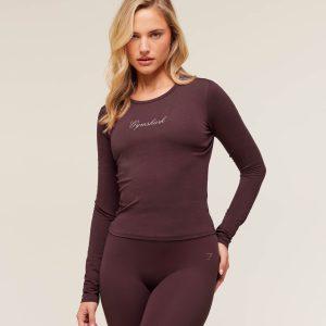 All Seasons Graphic Long Sleeve Baby Tee B5B4Y-117