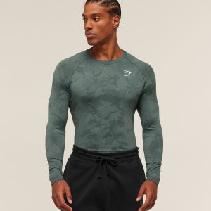 Geo Seamless Long Sleeve T-Shirt A5A2C-1095