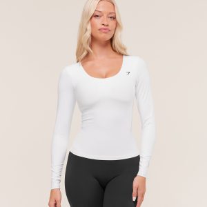 Twist Back Long Sleeve Top B5C2E-449