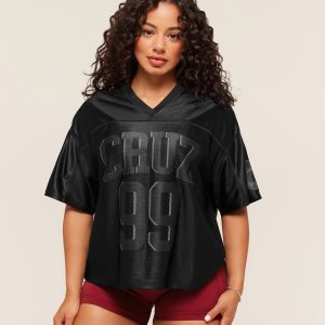 Gymshark x Analis Mesh Top - Black B4B4J-823