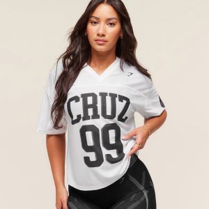 Gymshark x Analis Mesh Top - White B4B4J-822