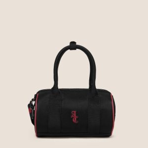 Gymshark x Analis Mini Barrel Bag - Black/Carmine Red I1C5F-727
