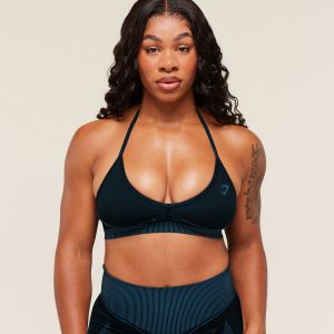 Gymshark x Analis Seamless Sports Bra - Midnight Blue/Lats Blue B4B4P-82