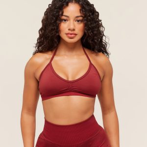Gymshark x Analis Seamless Sports Bra - Reps Red/Carmine Red B4B4P-93