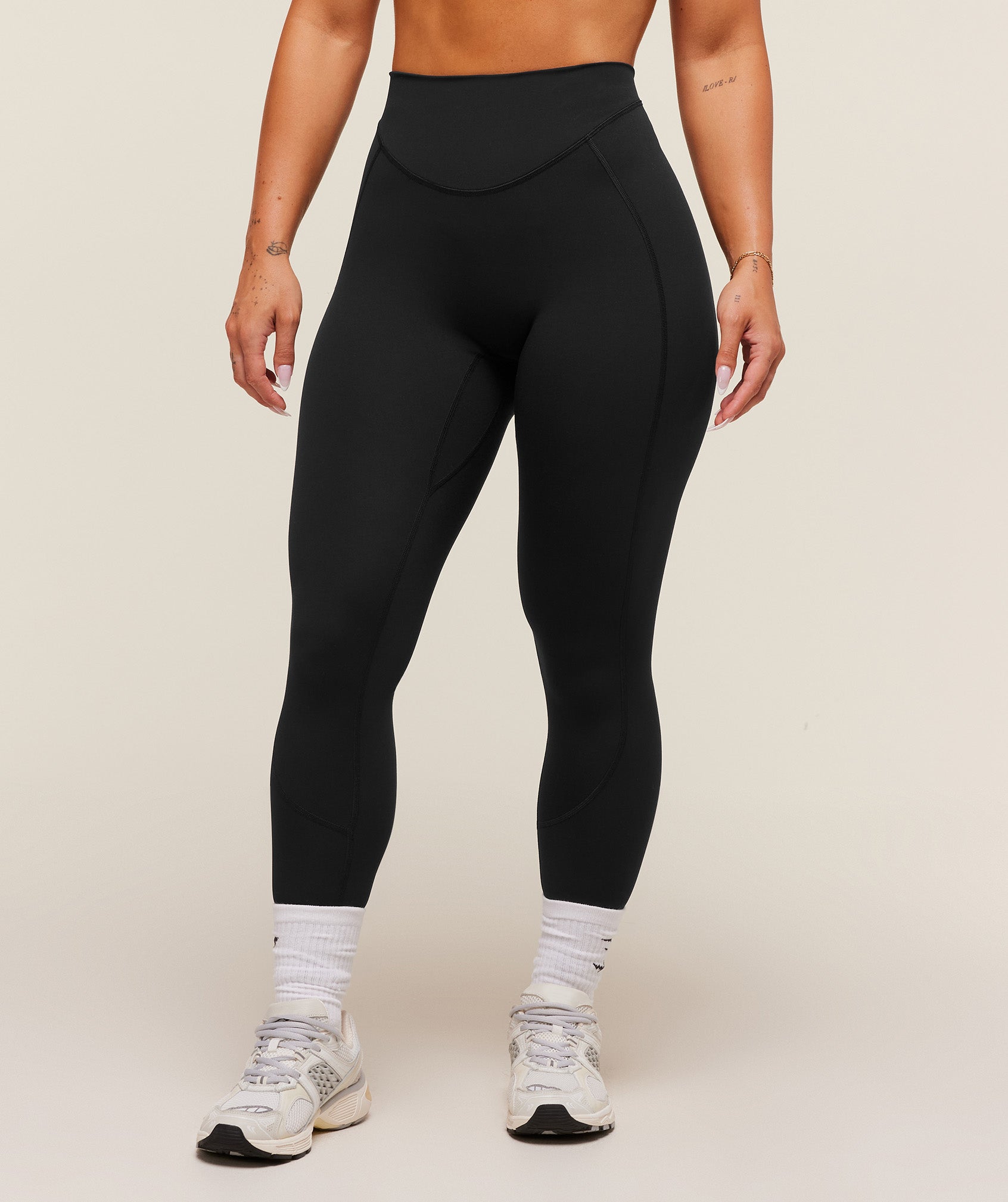 Lifting Dipped Waistband Leggings - Image 3