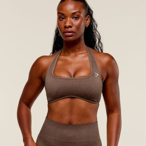 Adapt Fleck x Whitney Halterneck Sports Bra B4C1J-452