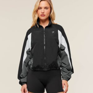 Contrast Woven Jacket B4B6C-824