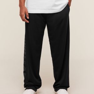 Graphic Wordmark Mesh Wide Leg Pants A4B6L-1086