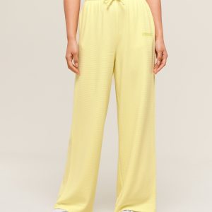 Waffle Wide Leg Pants B2C5Q-962