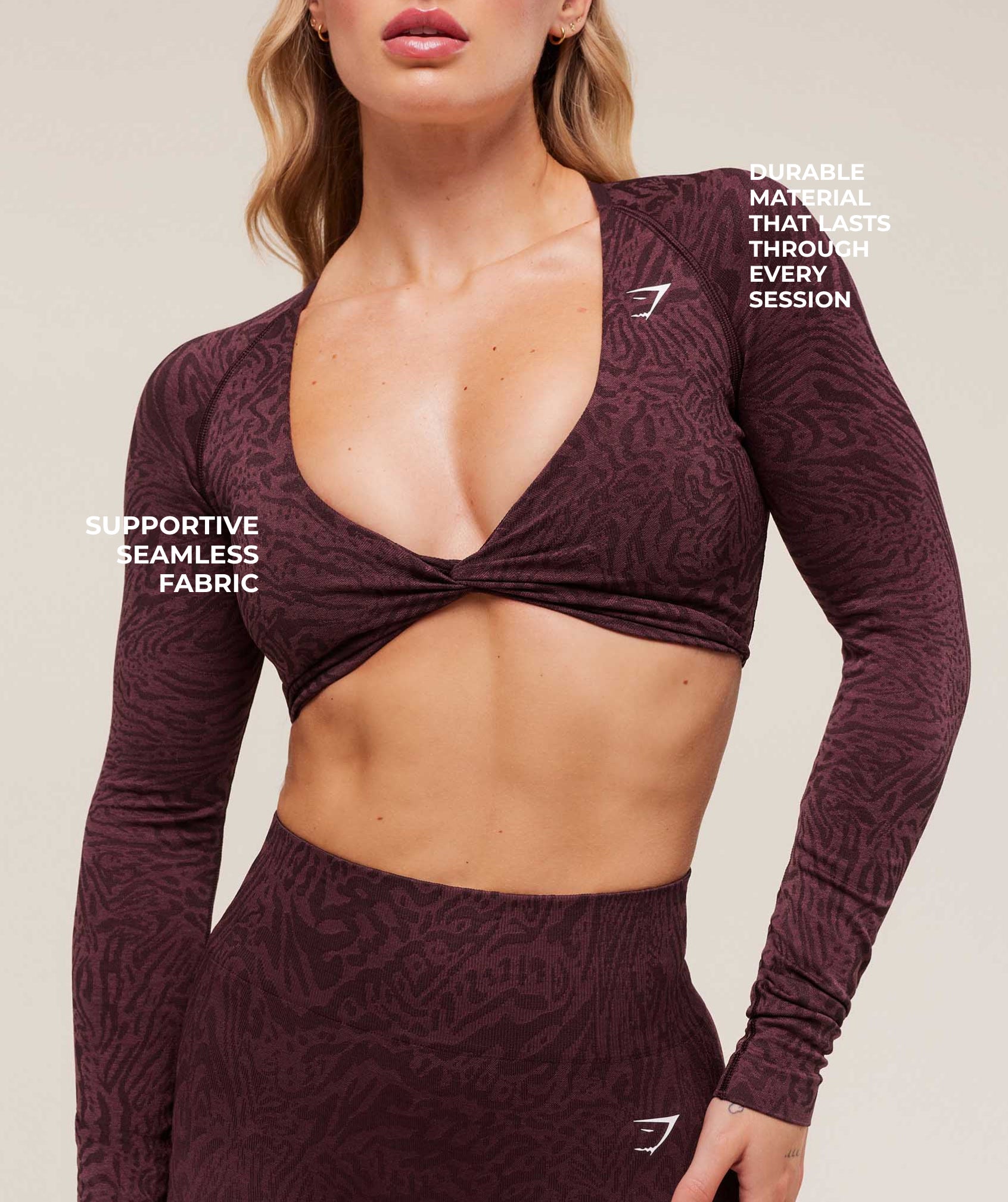 Adapt Animal Long Sleeve Crop Top - Image 5