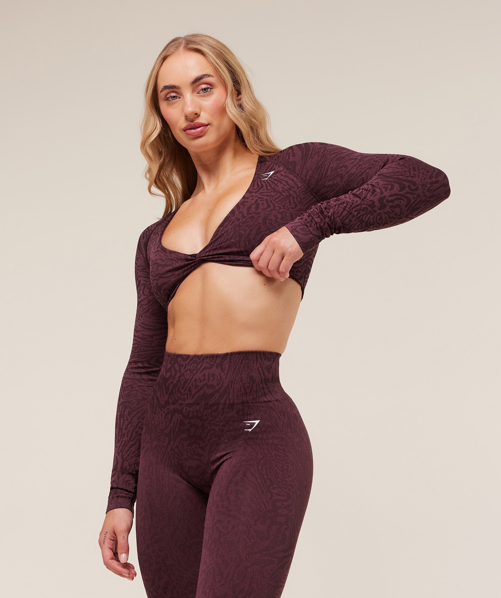 Adapt Animal Long Sleeve Crop Top - Image 7