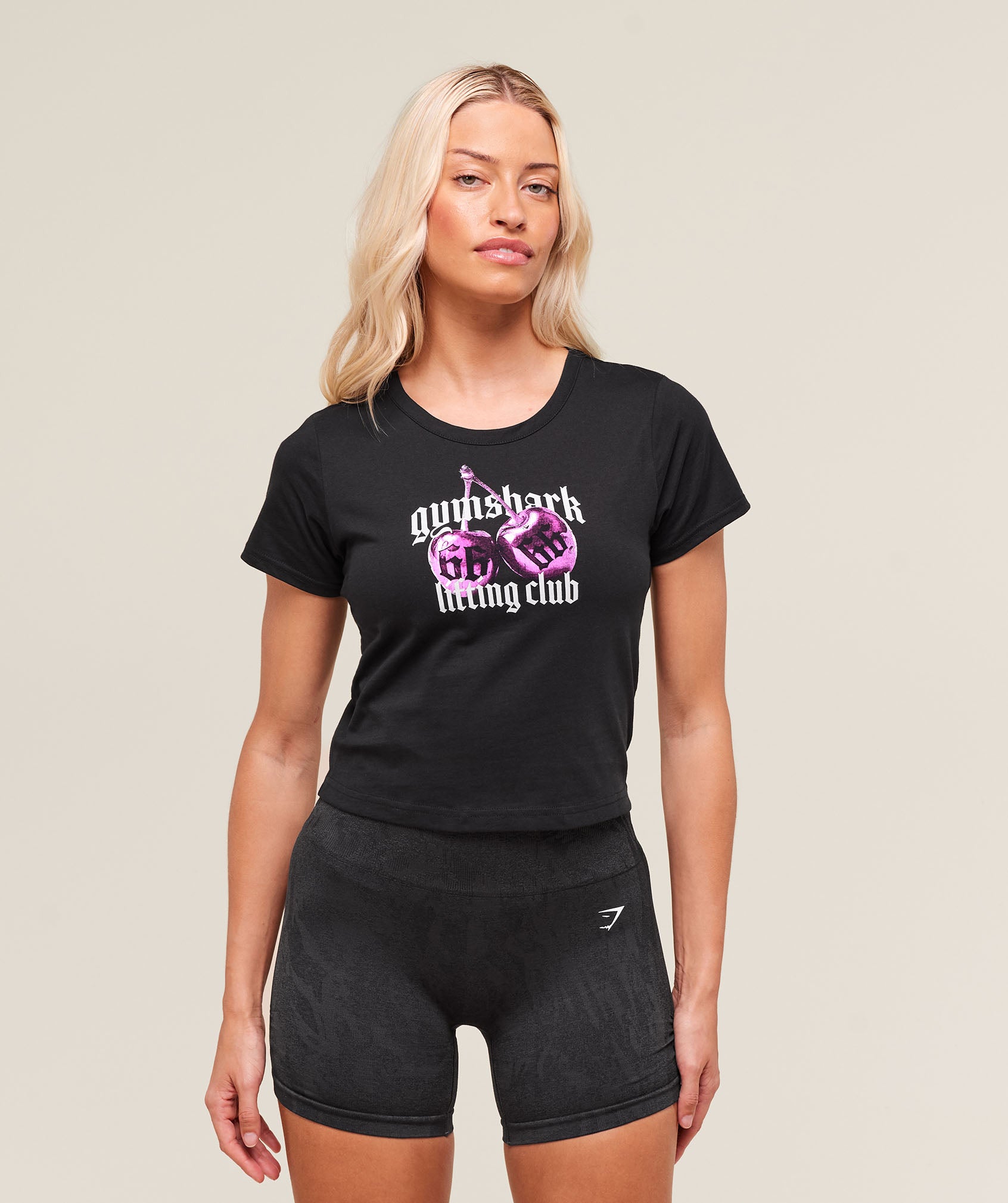 Cherry Graphic Baby Tee - Image 2