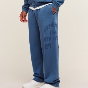 Collegiate Washed Wide Leg Jogger