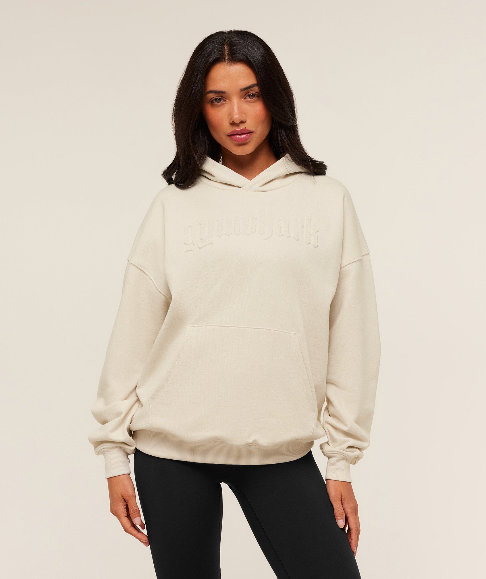 Embossed Graphic Oversized Hoodie