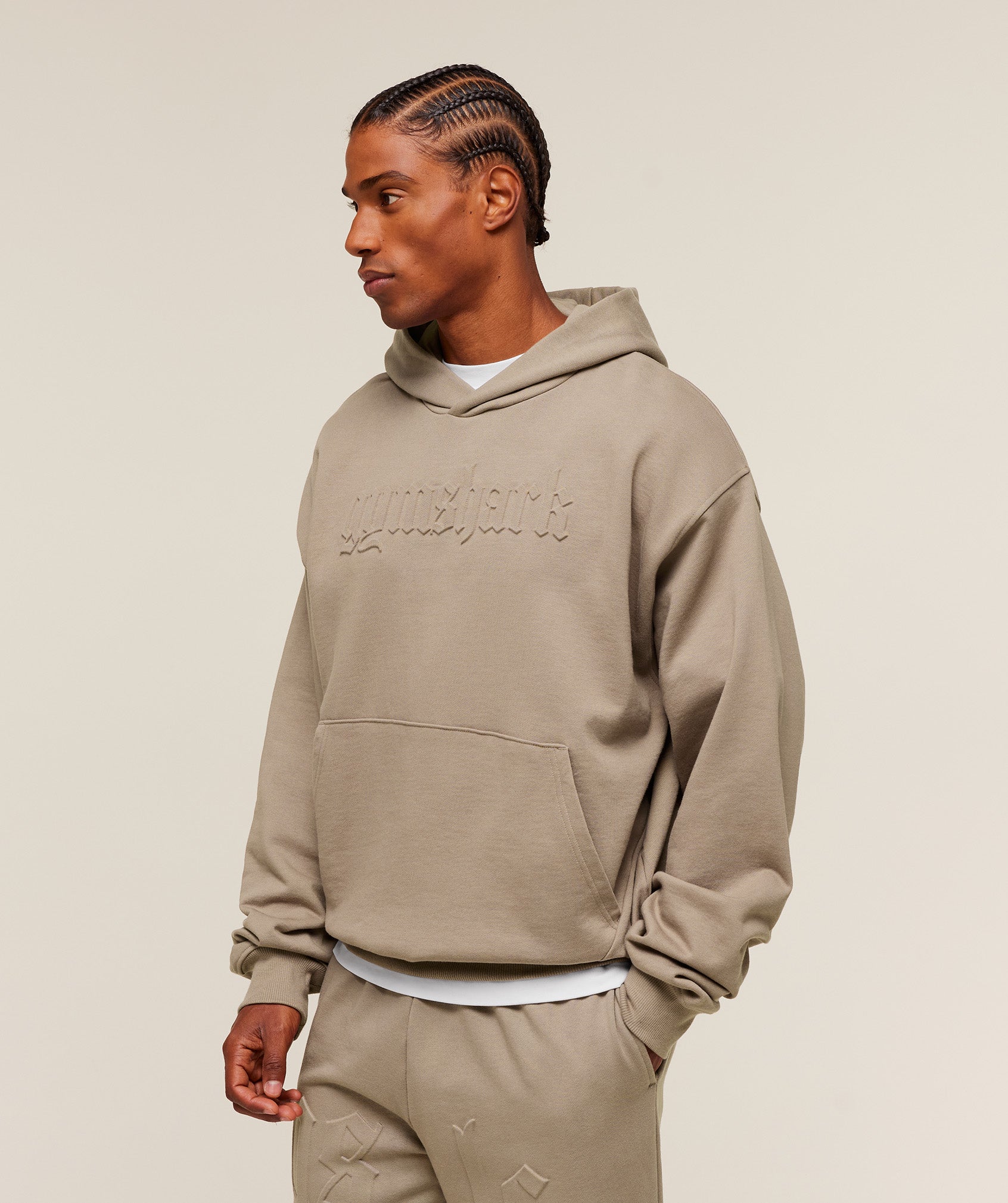 Embossed Boxy Hoodie - Image 3