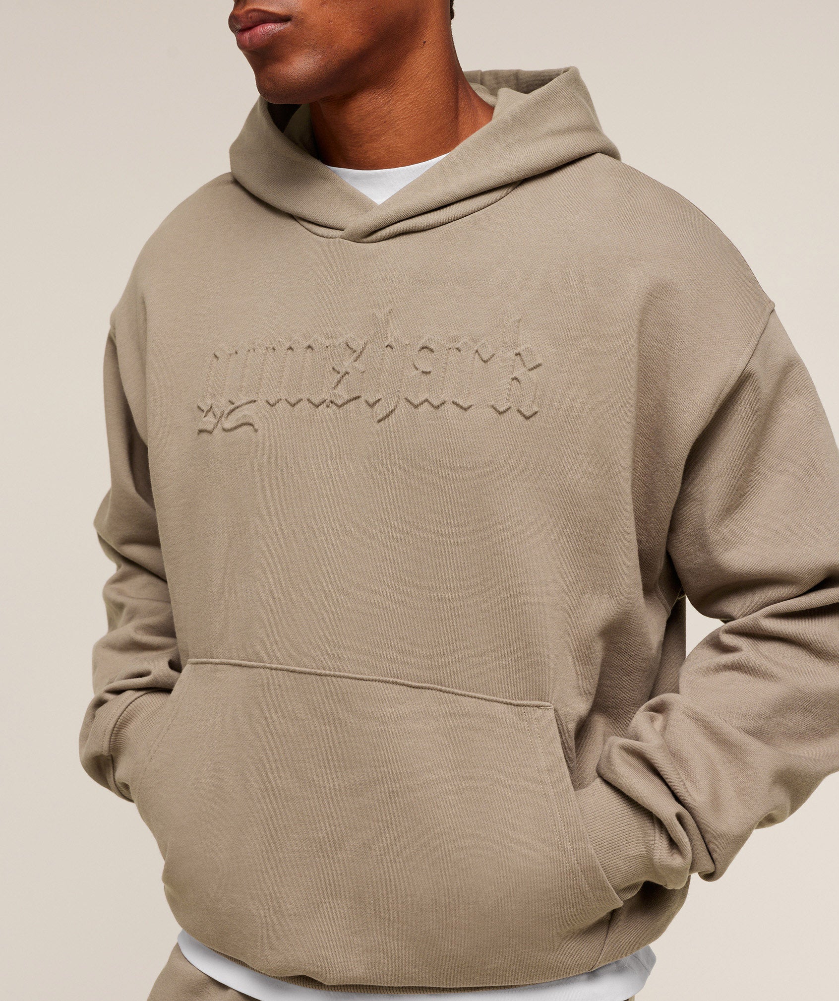Embossed Boxy Hoodie - Image 4