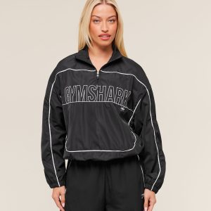 Wordmark 1/4 Zip Track Jacket